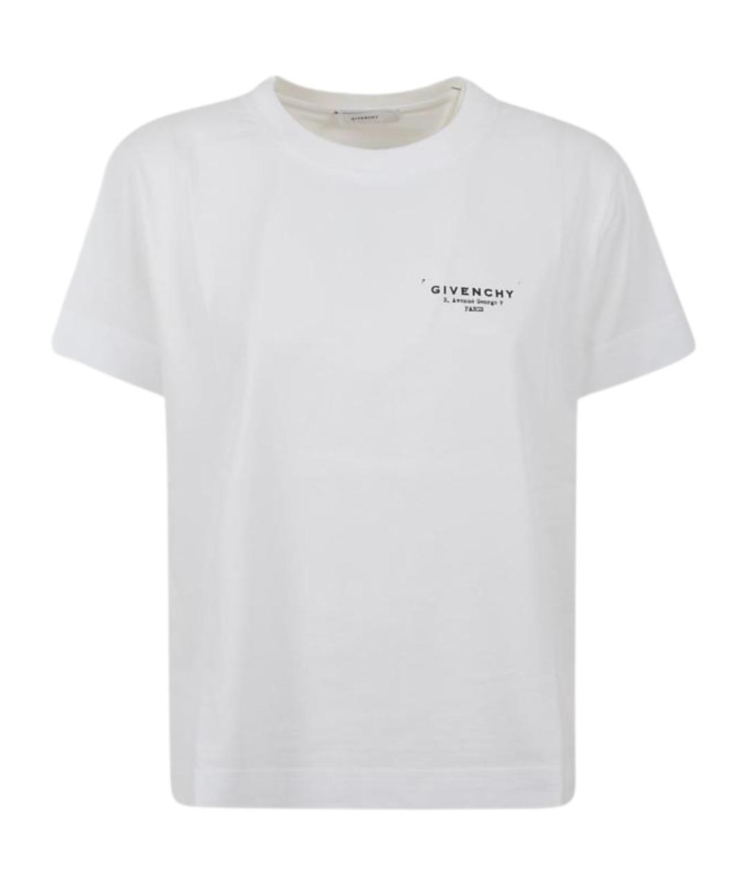 GIVENCHY Белая хлопковая футболка, фото 1