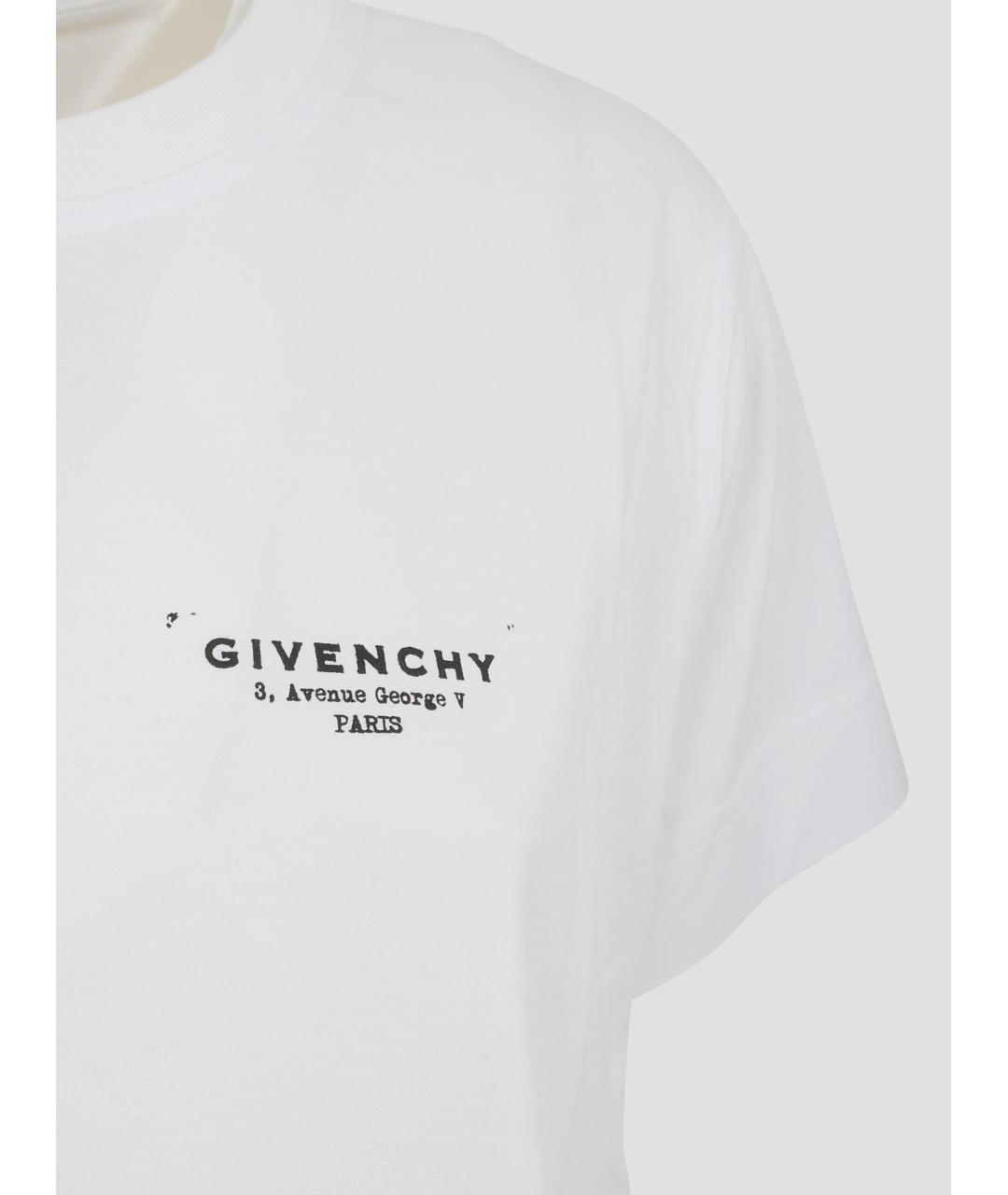 GIVENCHY Белая хлопковая футболка, фото 3