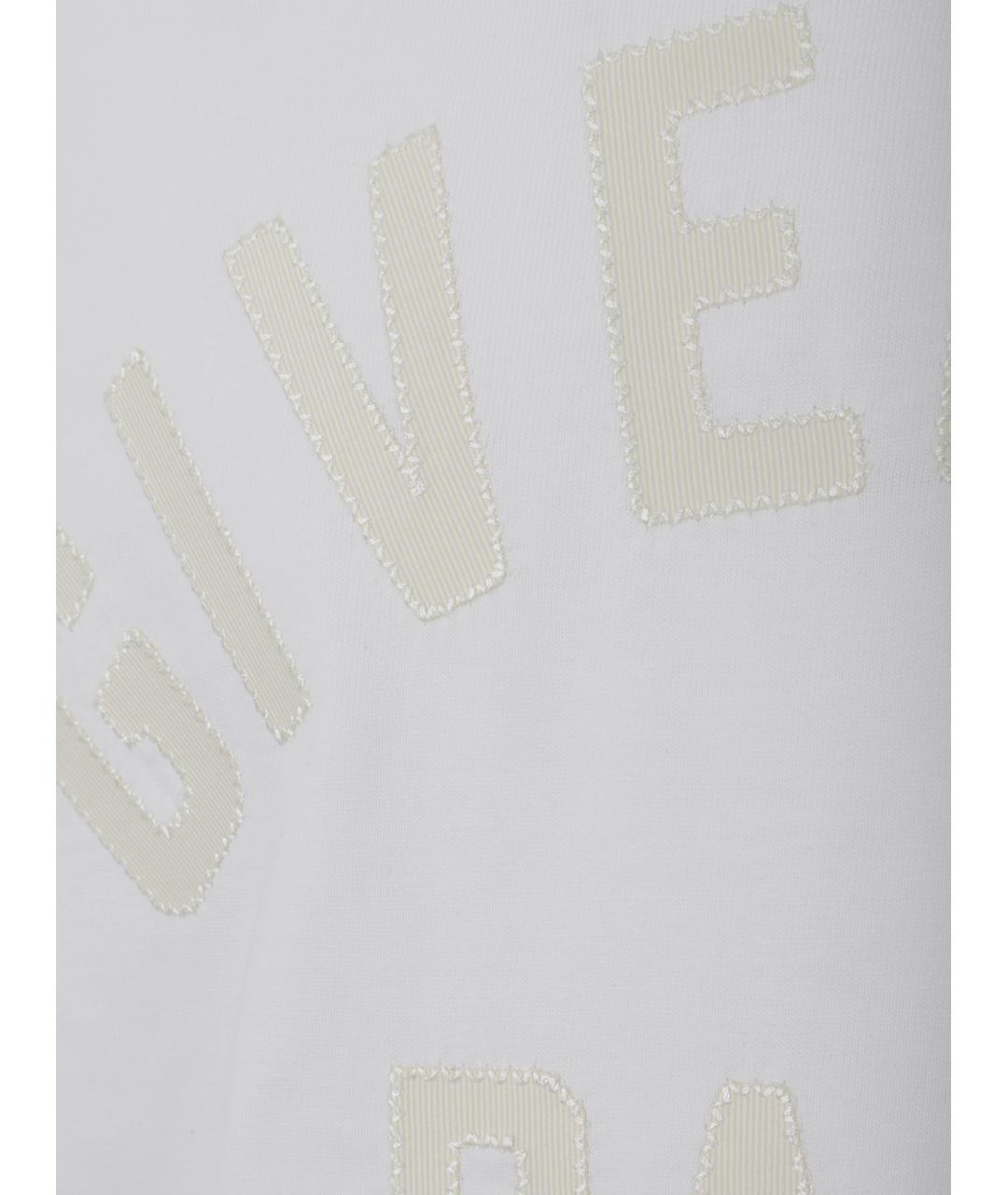 GIVENCHY Белая хлопковая футболка, фото 3