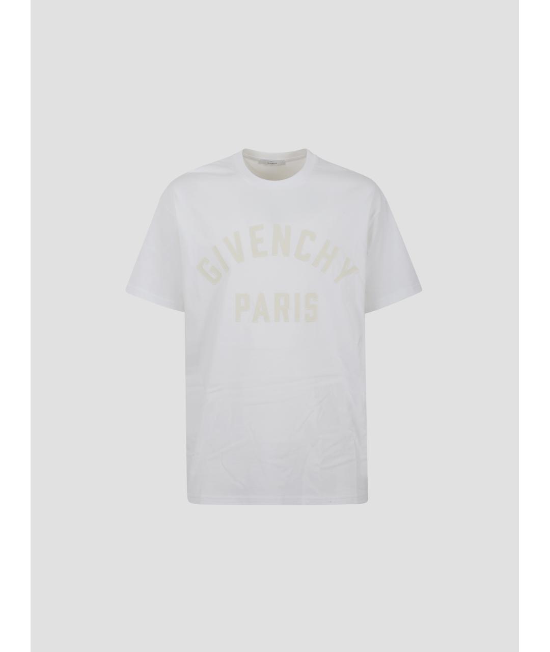 GIVENCHY Белая хлопковая футболка, фото 4