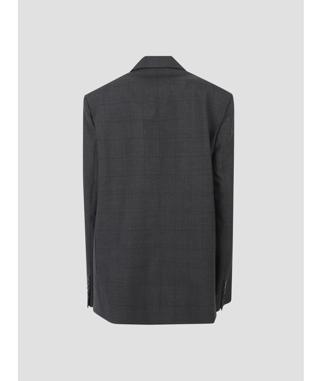 THE FRANKIE SHOP Серый полиэстеровый жакет/пиджак, фото 2