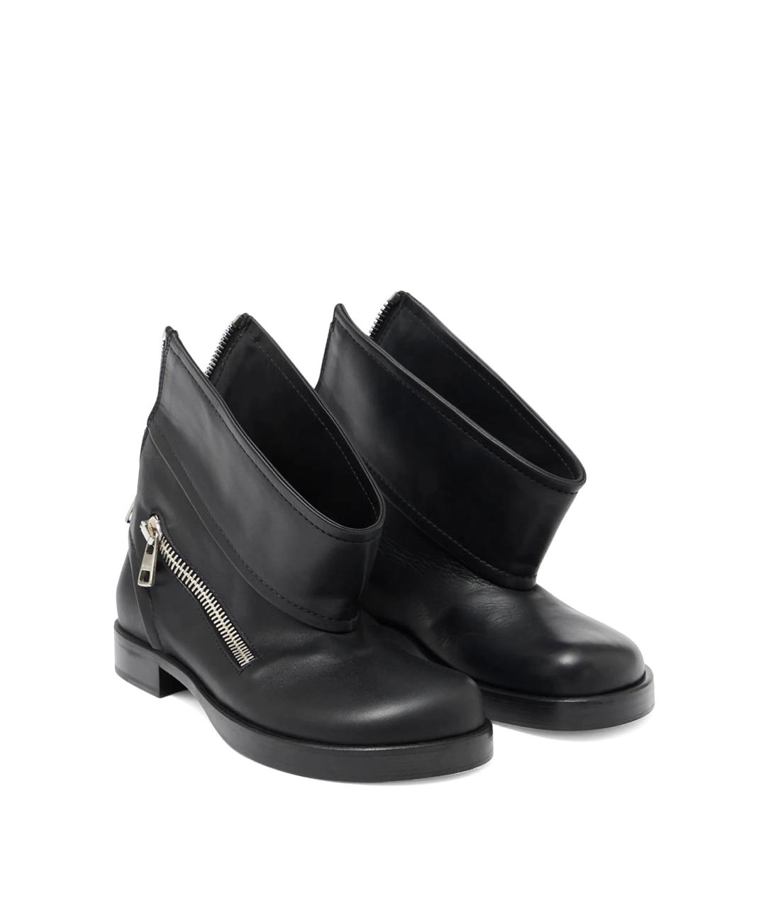 J.W.ANDERSON Черные кожаные ботинки, фото 3