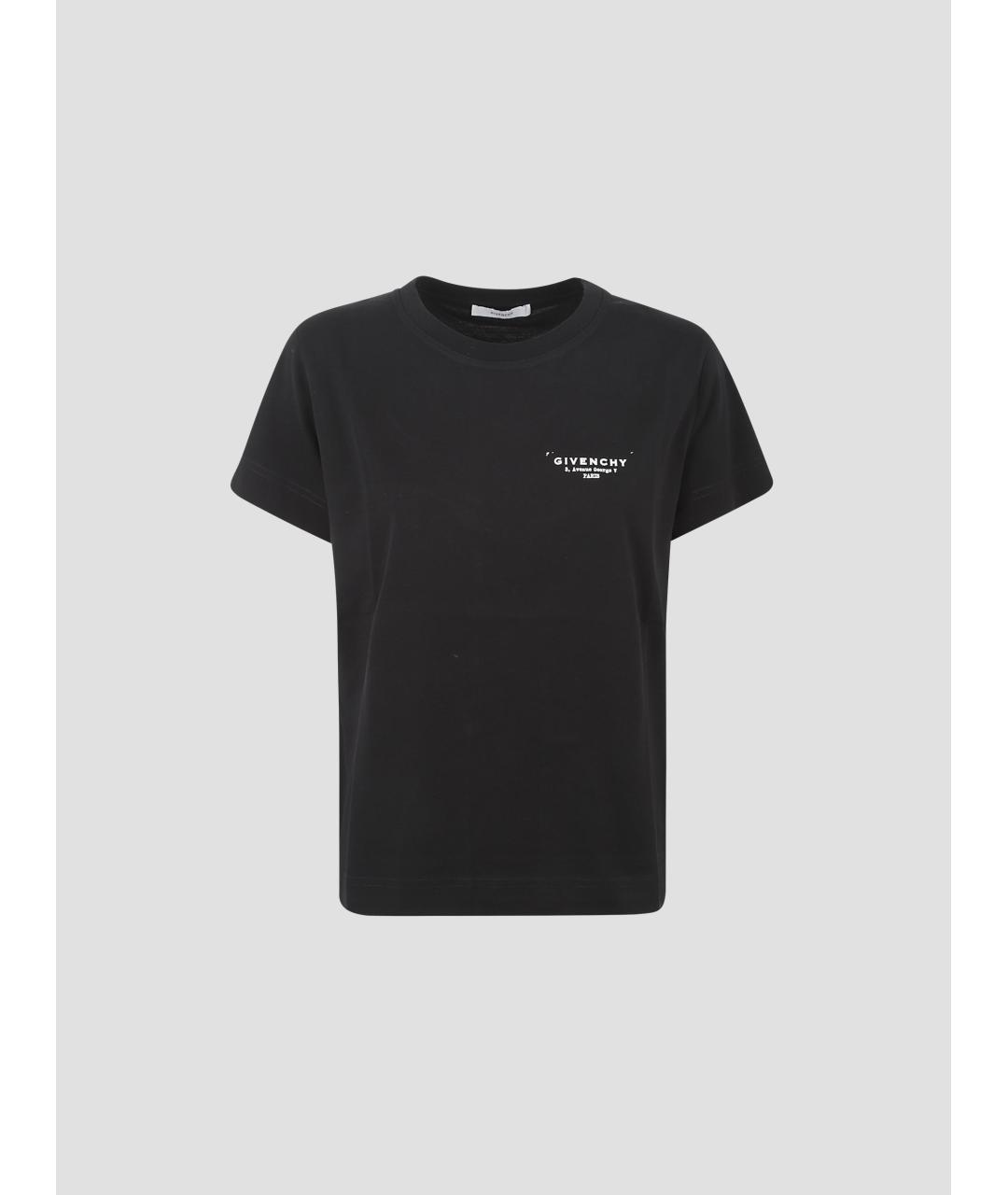 GIVENCHY Черная хлопковая футболка, фото 4