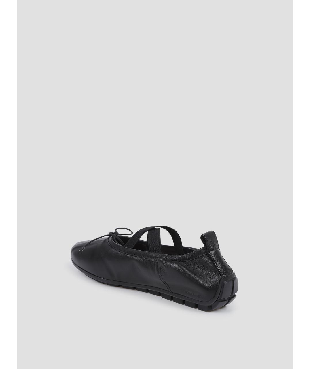 SIMONE ROCHA Черные кожаные балетки, фото 2