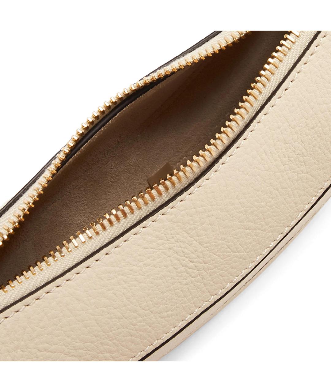 CHLOE Бежевая кожаная сумка через плечо, фото 3