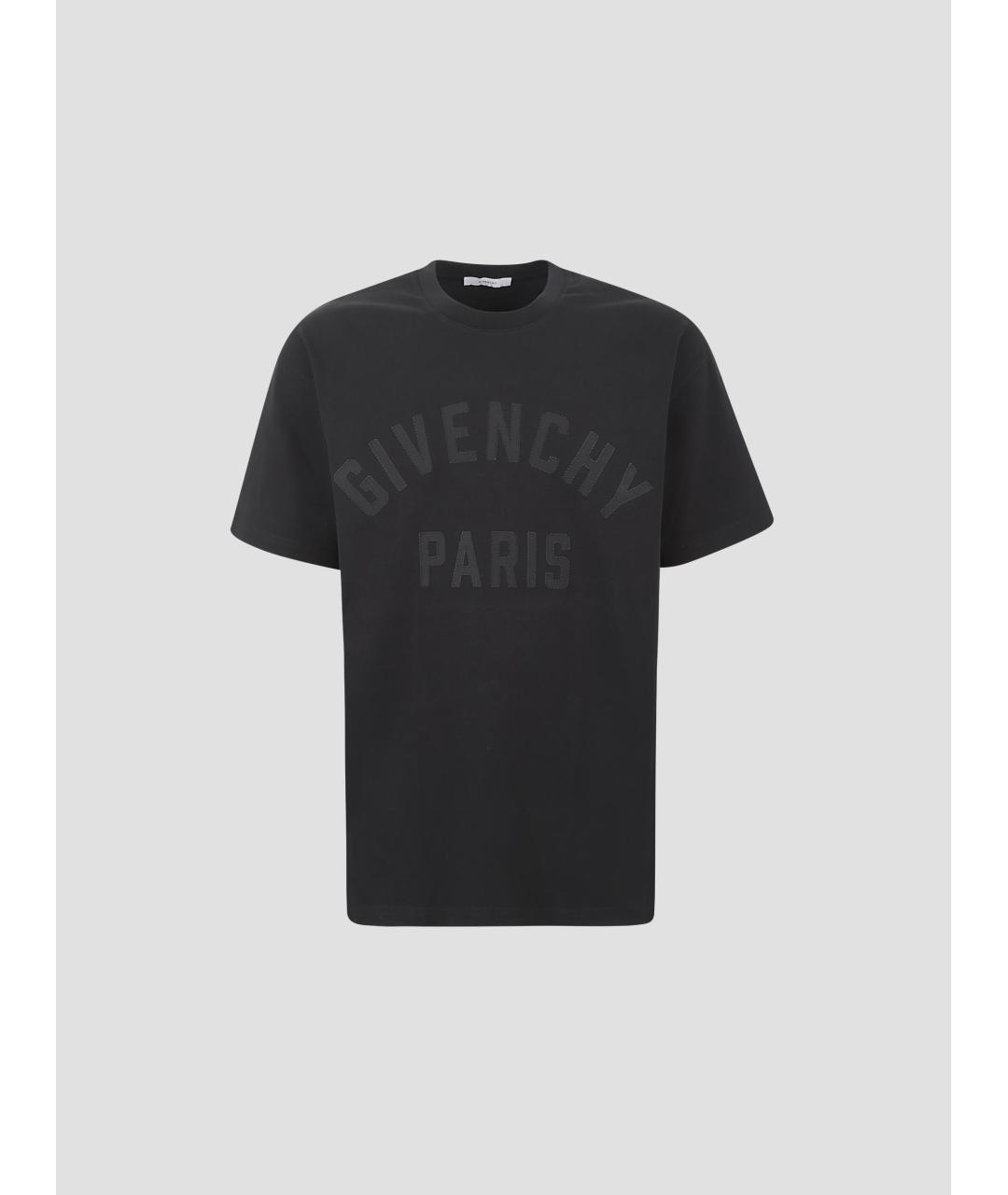 GIVENCHY Черная хлопковая футболка, фото 4