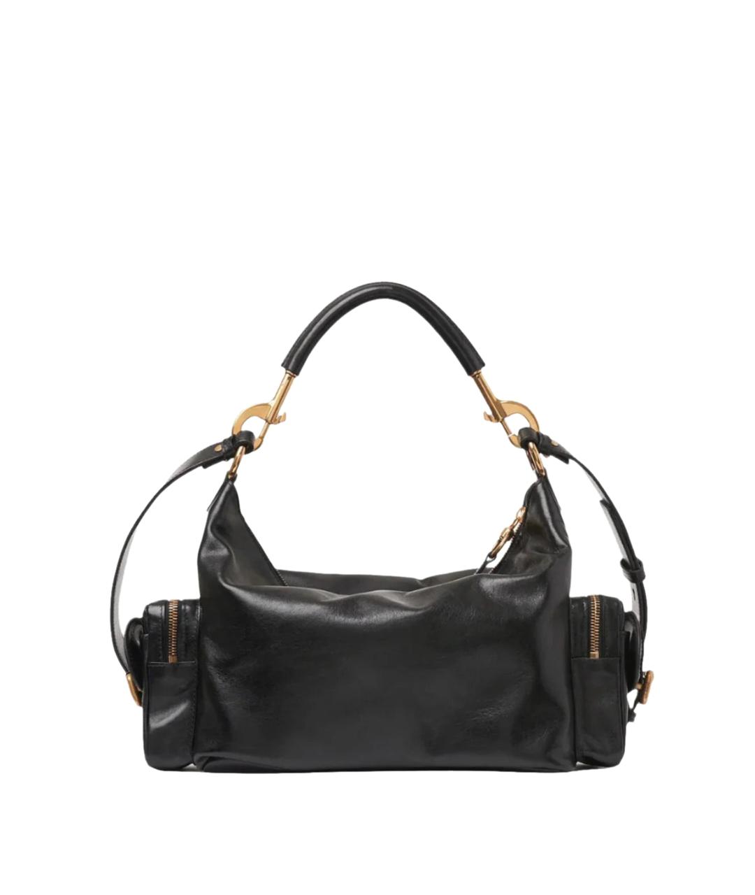 CHLOE Черная кожаная сумка через плечо, фото 4