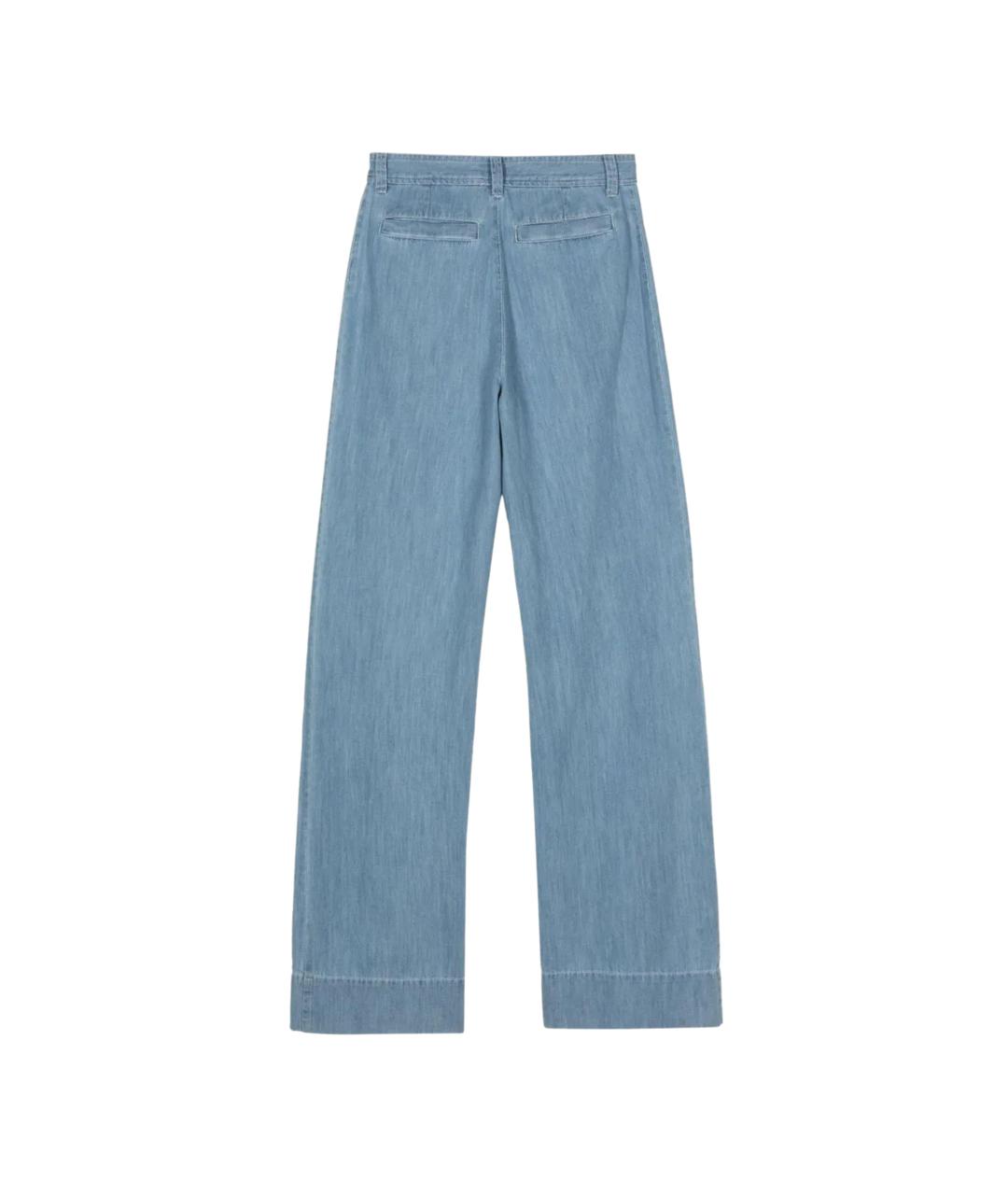 A.P.C. Синие хлопковые прямые джинсы, фото 2