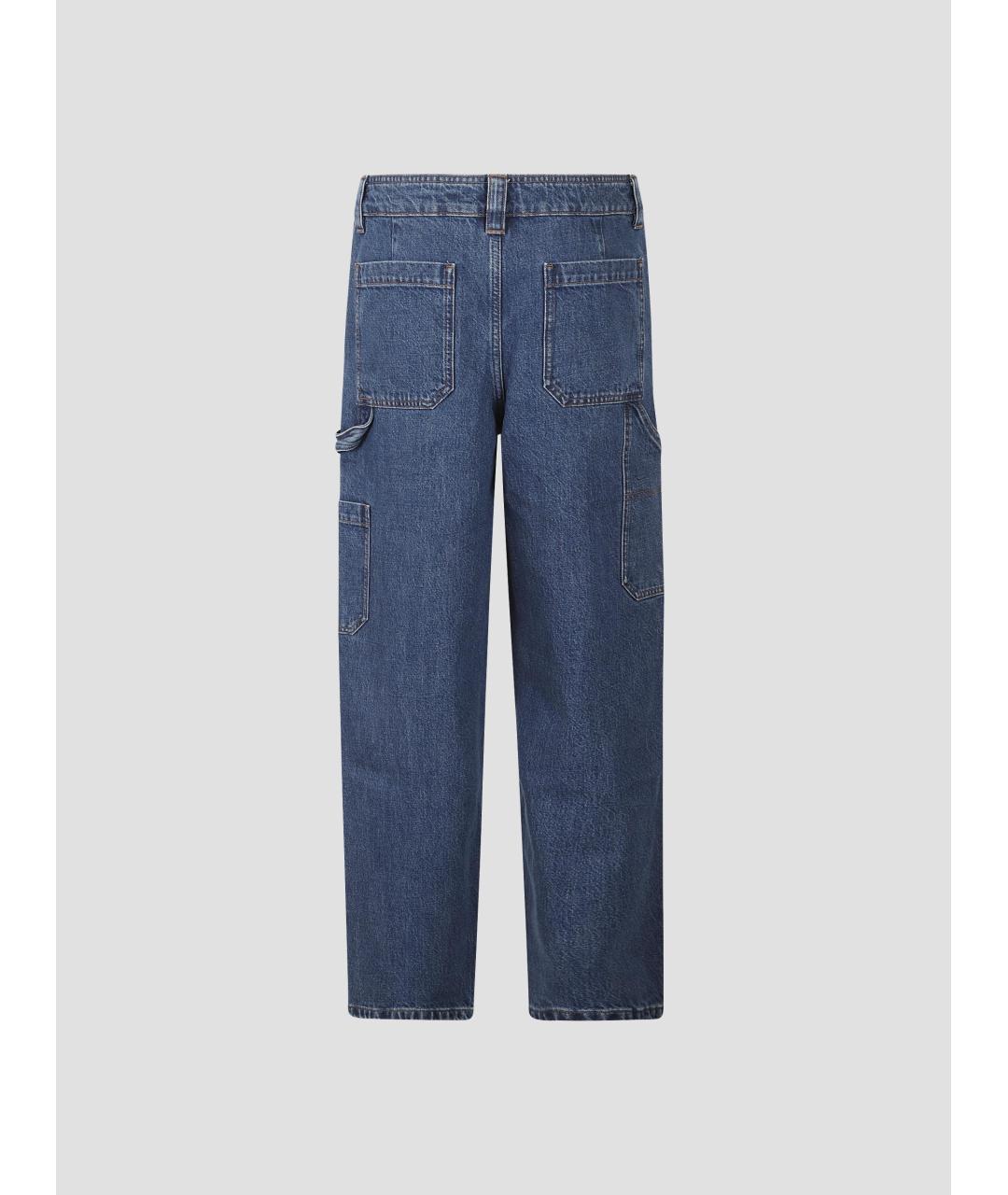 A.P.C. Темно-синие хлопковые прямые джинсы, фото 2