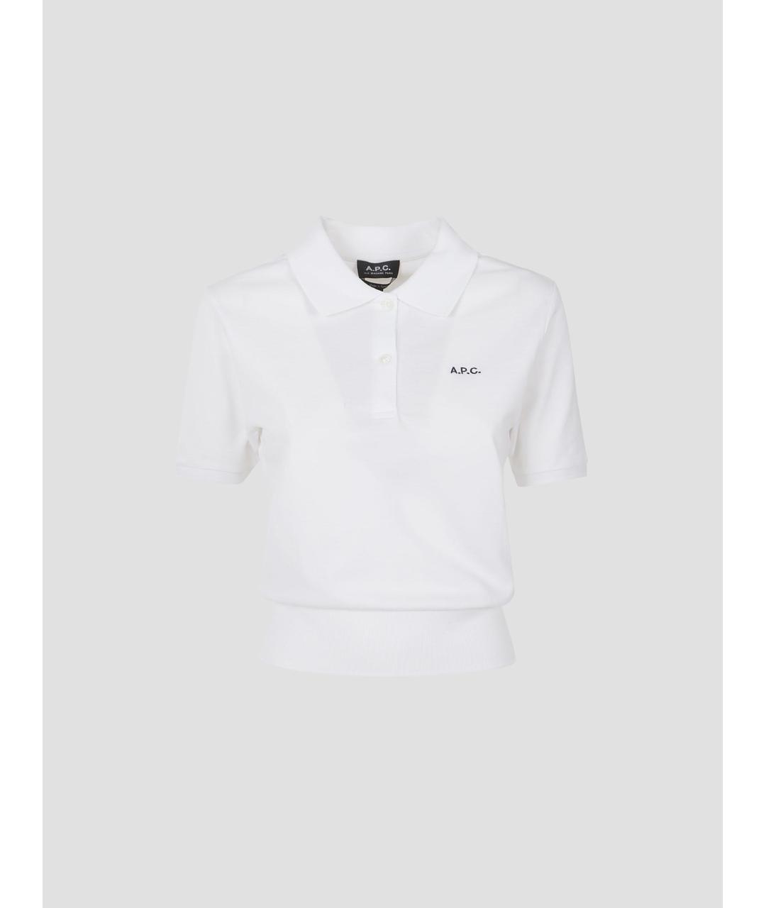 A.P.C. Белая хлопковая футболка, фото 4