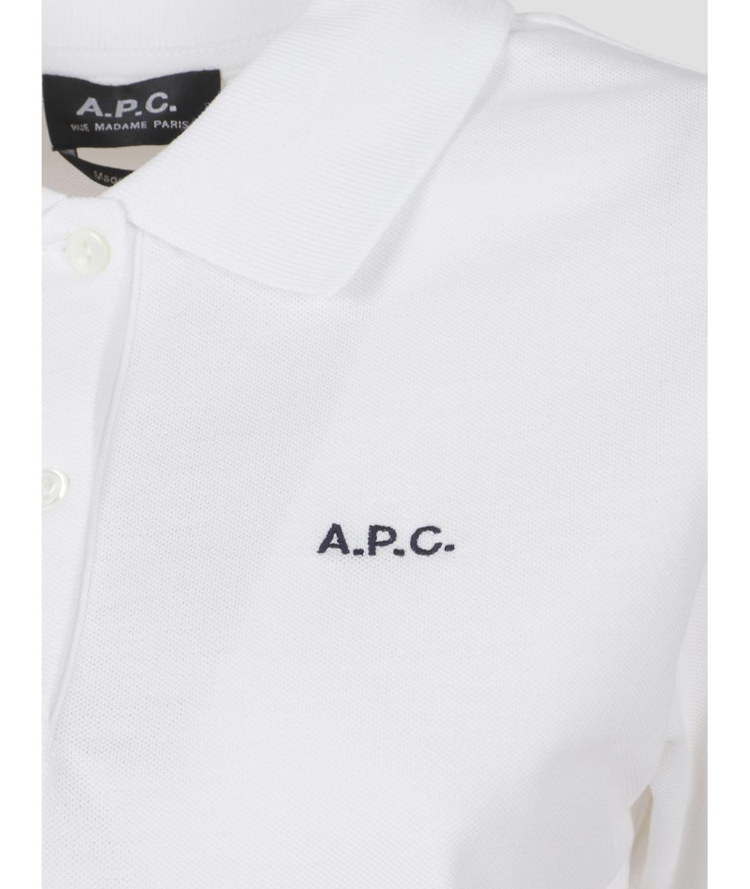 A.P.C. Белая хлопковая футболка, фото 3