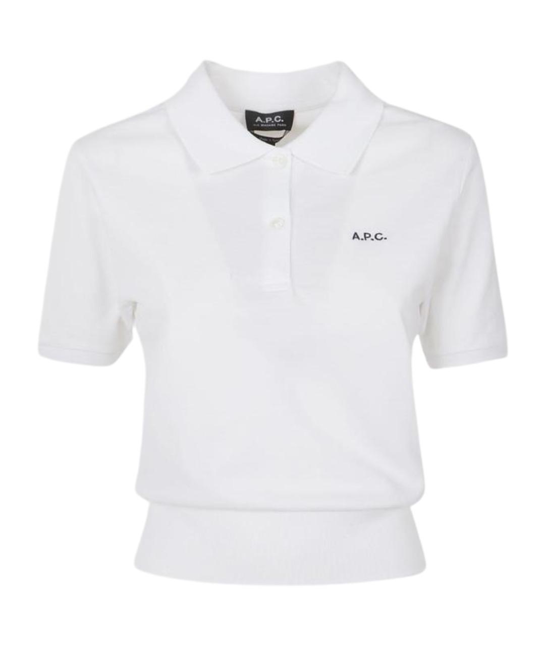 A.P.C. Белая хлопковая футболка, фото 1