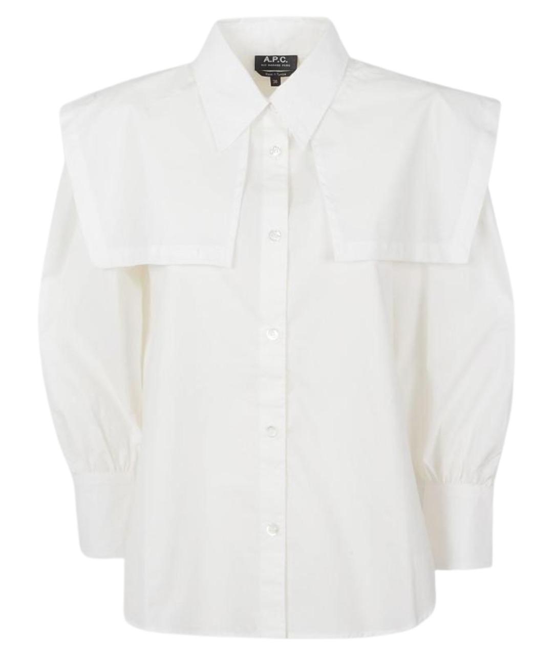 A.P.C. Белая хлопковая рубашка, фото 1