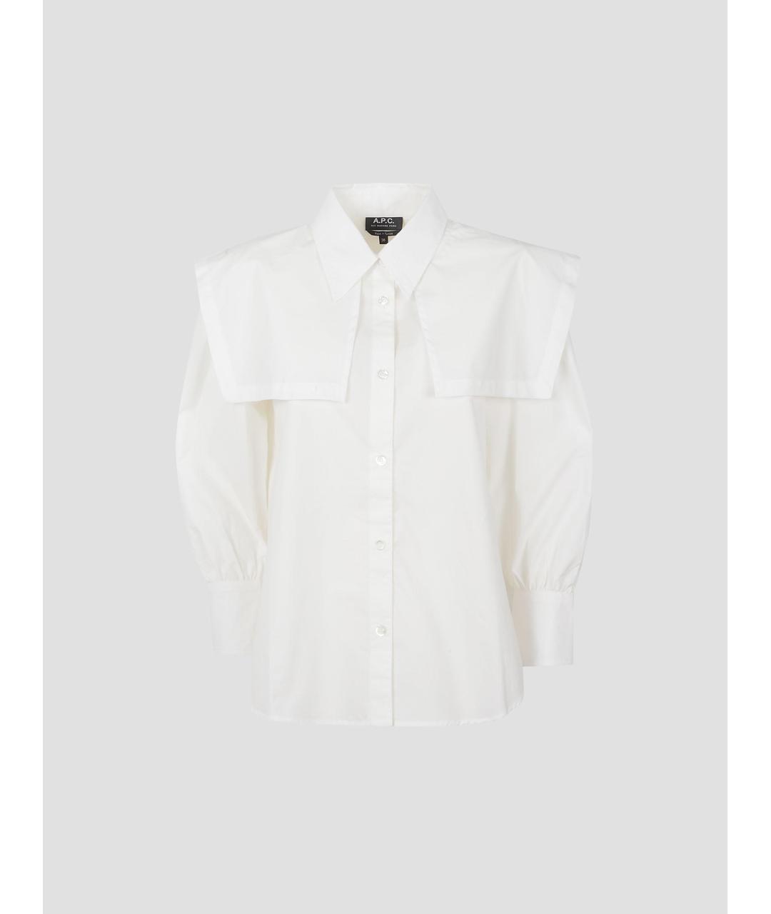 A.P.C. Белая хлопковая рубашка, фото 4