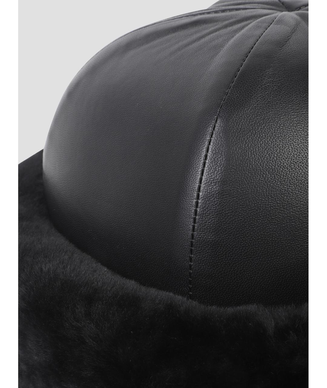 DURAN LANTIK Черная кожаная шапка, фото 2