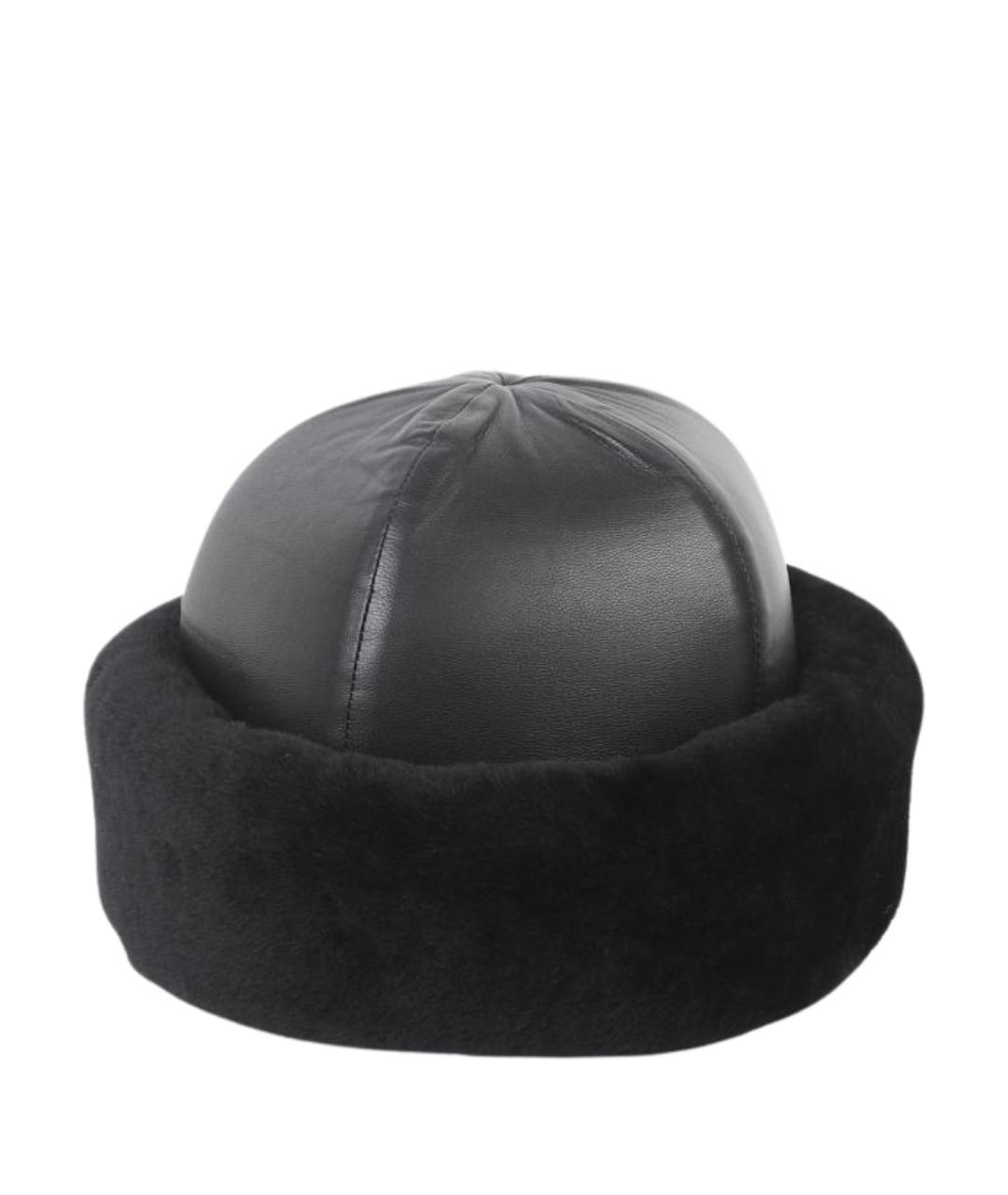 DURAN LANTIK Черная кожаная шапка, фото 1