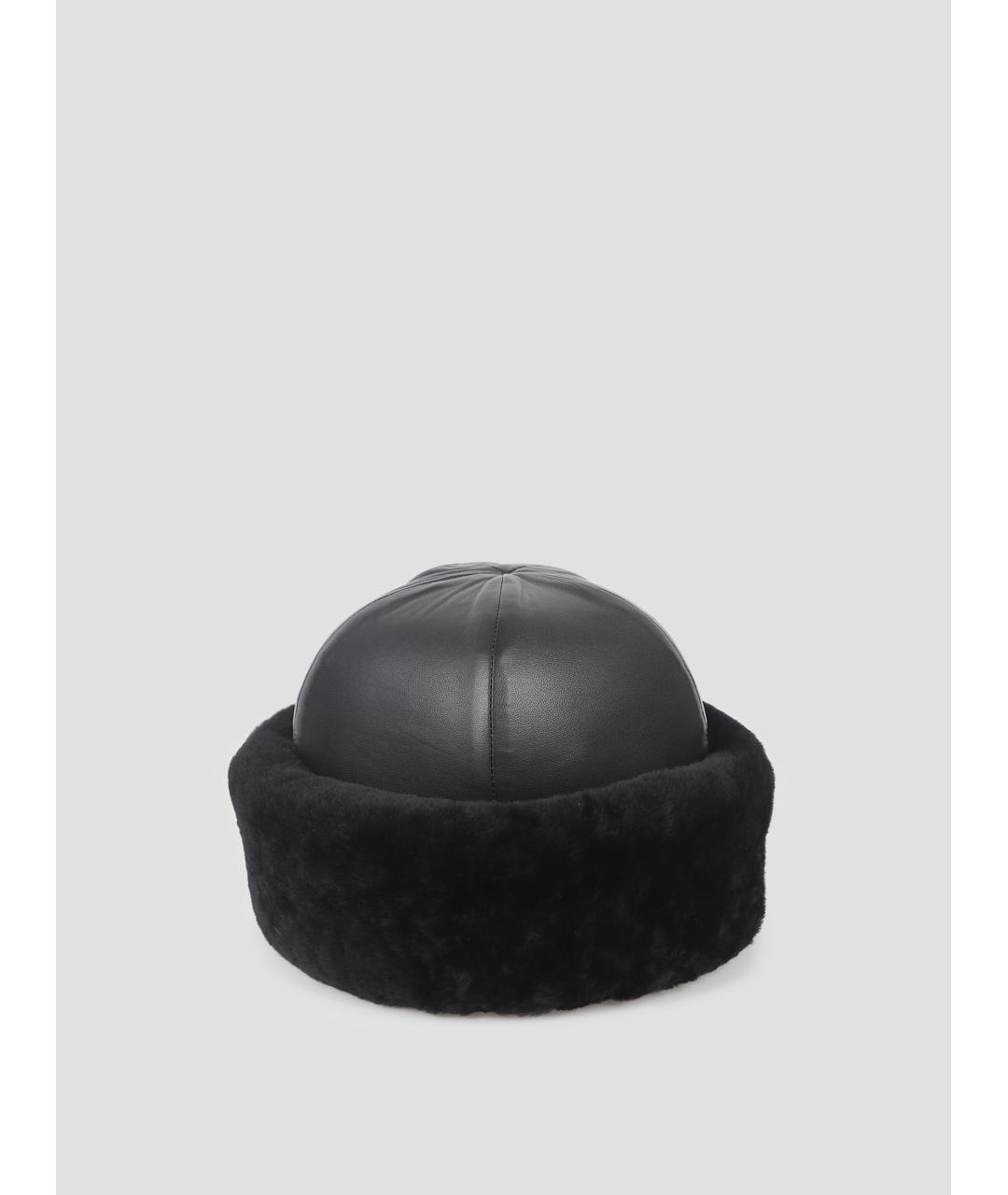 DURAN LANTIK Черная кожаная шапка, фото 3