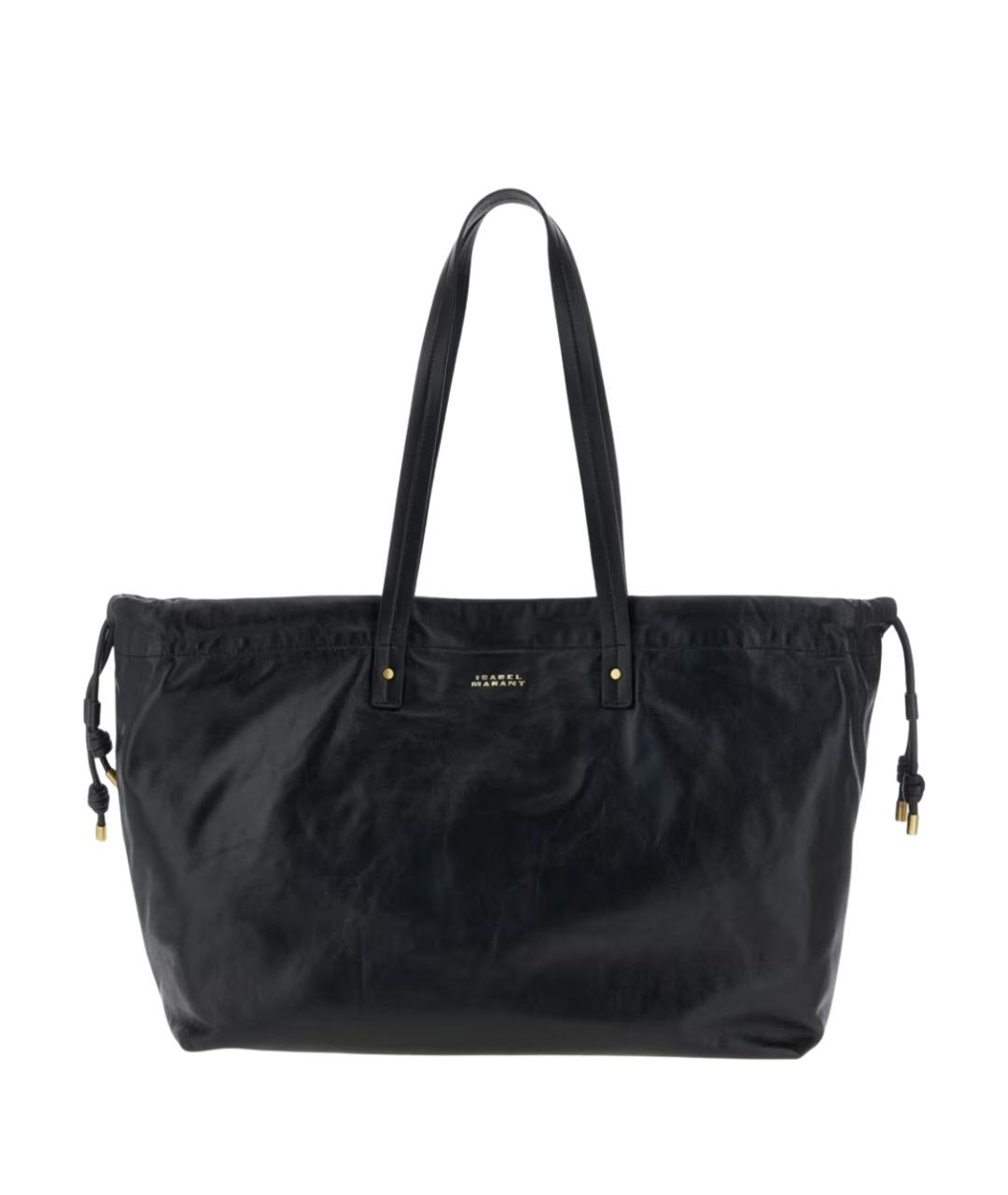 ISABEL MARANT Черная кожаная сумка тоут, фото 1