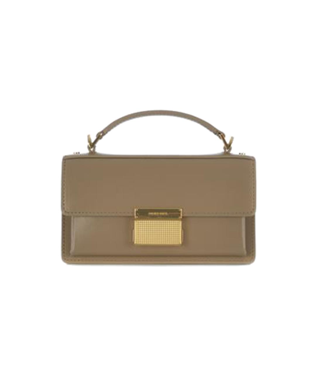 GOLDEN GOOSE DELUXE BRAND Бежевая кожаная сумка тоут, фото 1