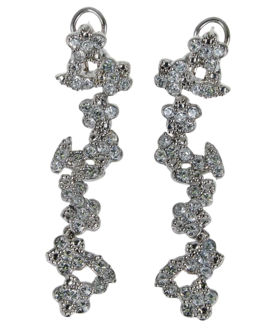 JIL SANDER Серебряные металлические серьги, фото 1