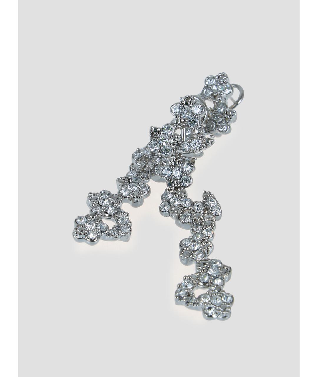 JIL SANDER Серебряные металлические серьги, фото 2