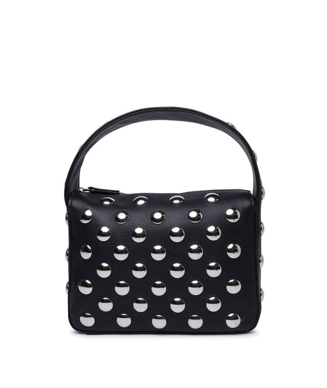 KHAITE Черная кожаная сумка через плечо, фото 1