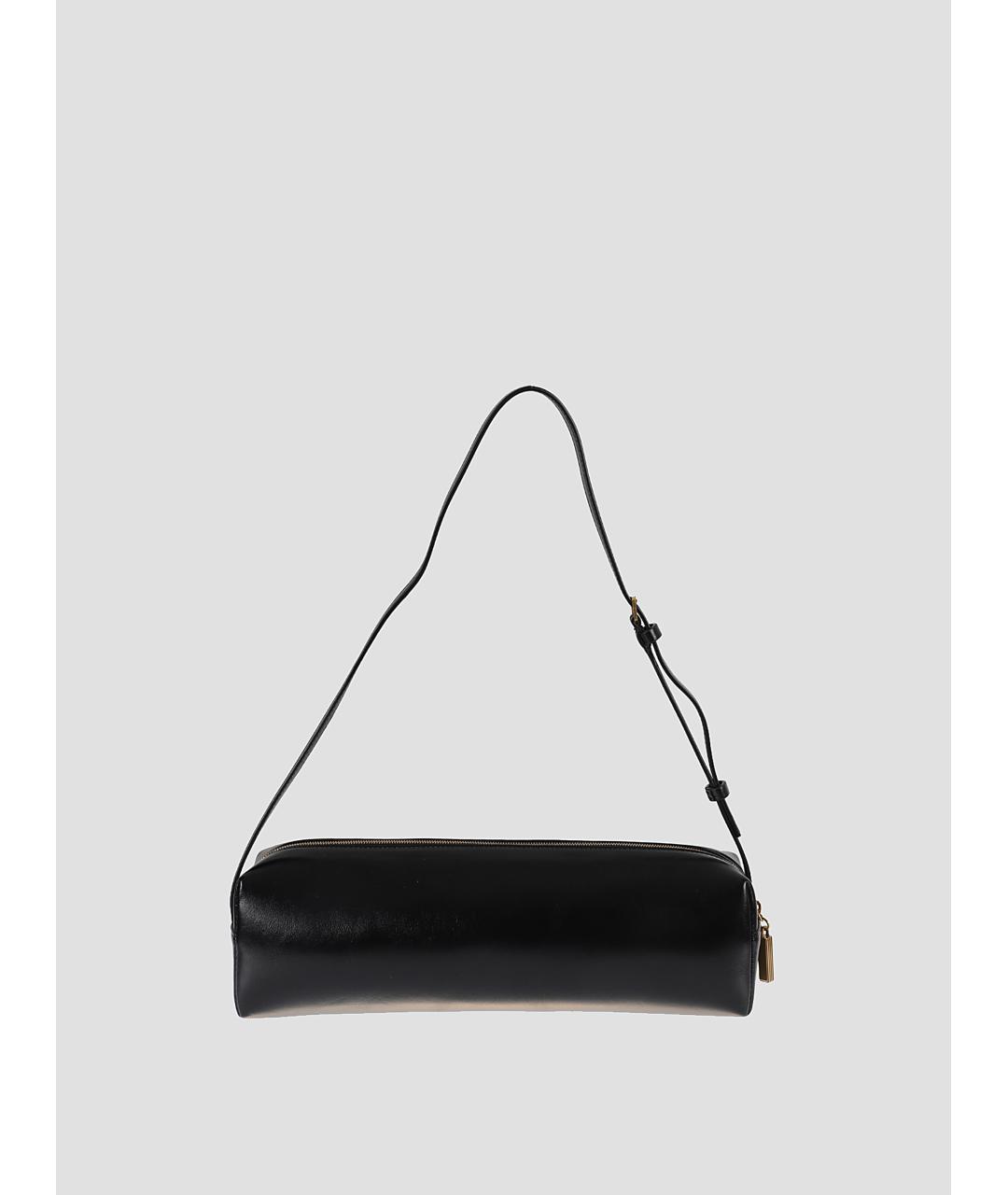 KHAITE Черная кожаная сумка через плечо, фото 3