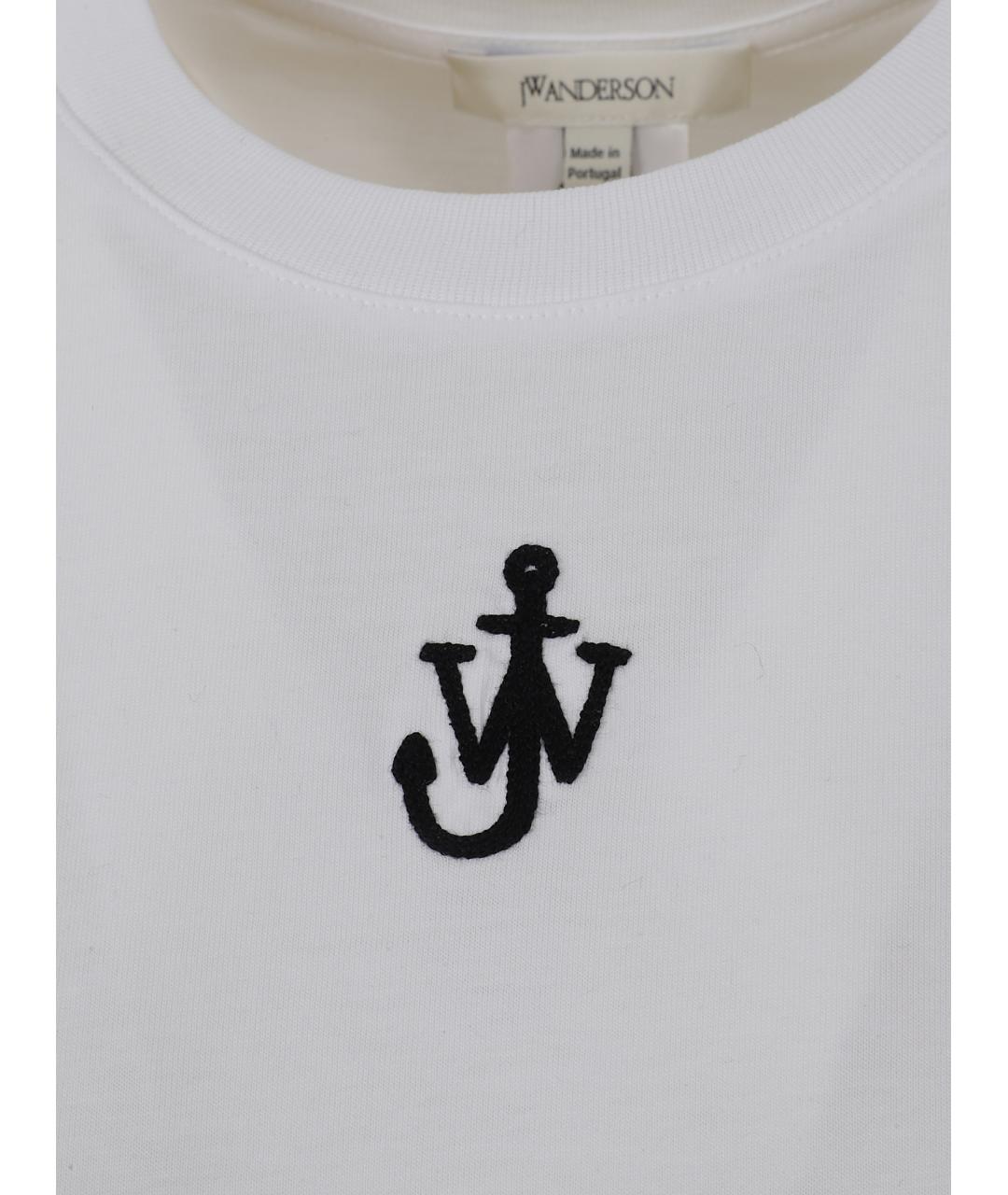 J.W.ANDERSON Белая хлопковая футболка, фото 3