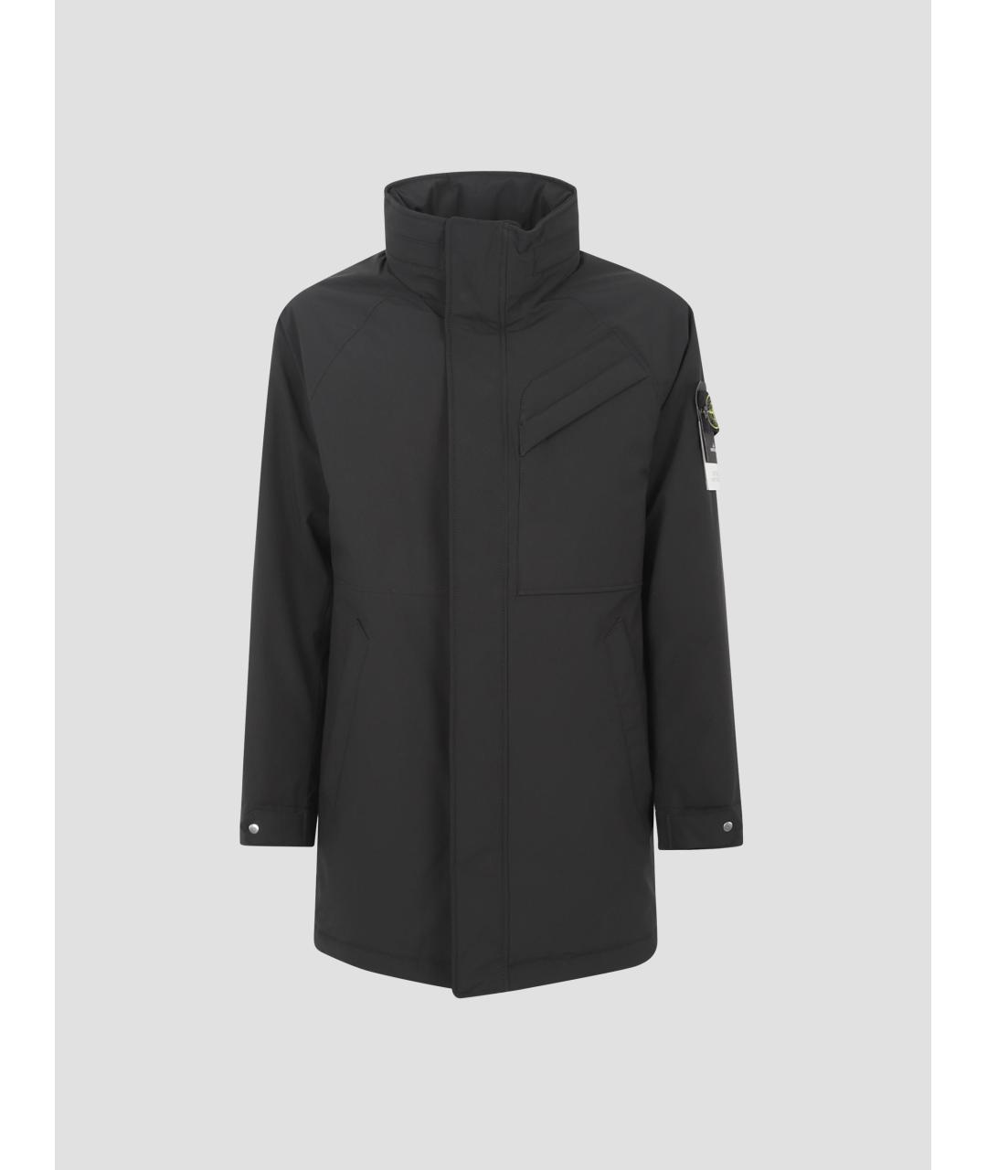 STONE ISLAND Черная полиэстеровая парка, фото 4