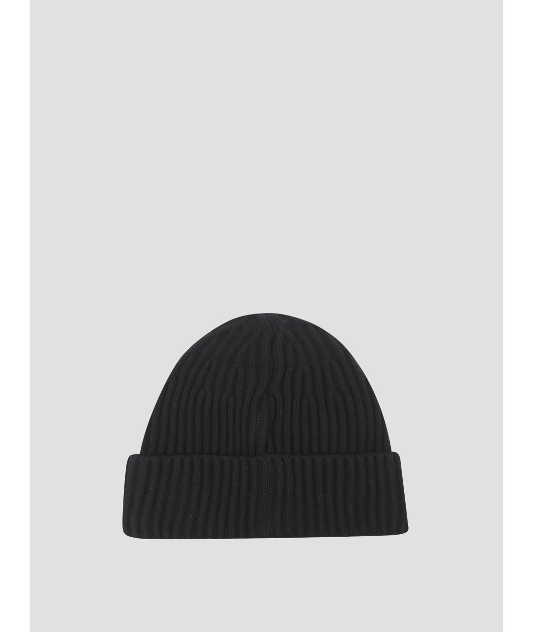 STONE ISLAND Черная шерстяная шапка, фото 2
