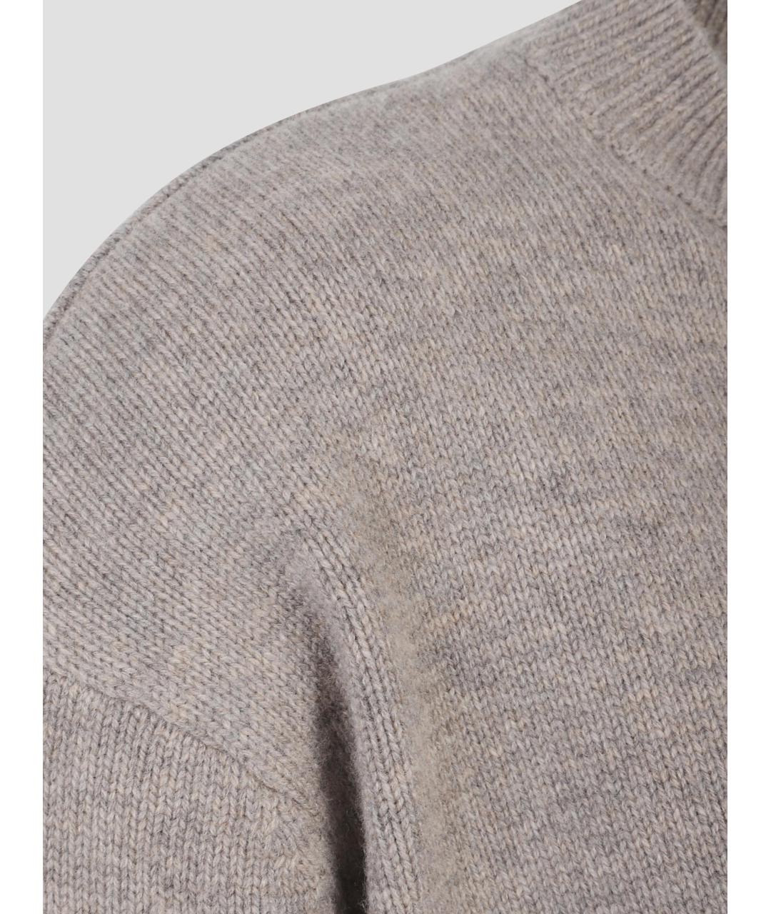 THE FRANKIE SHOP Бежевый шерстяной джемпер / свитер, фото 3