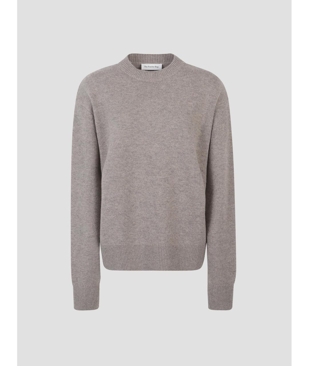 THE FRANKIE SHOP Бежевый шерстяной джемпер / свитер, фото 4