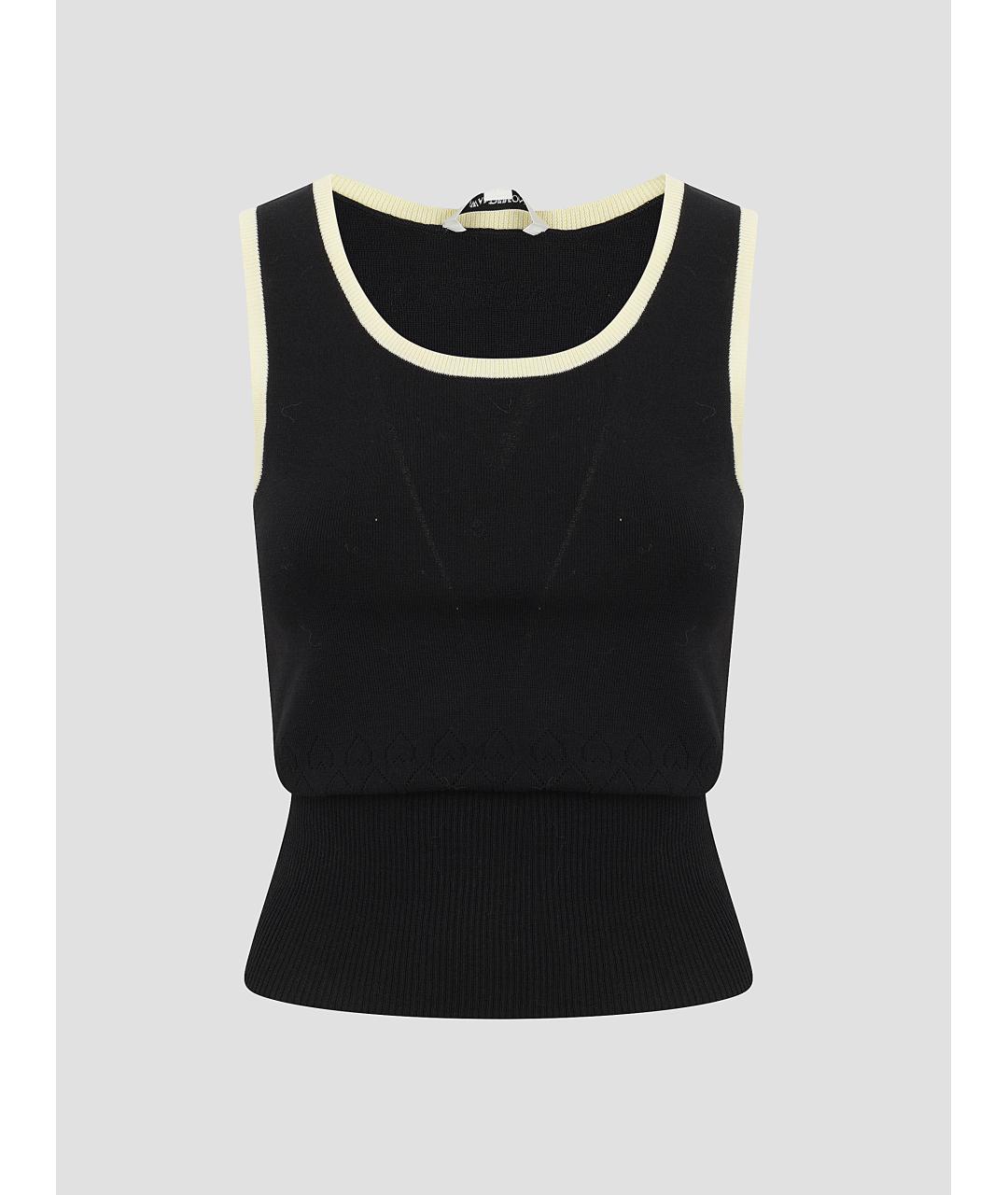 J.W.ANDERSON Черная хлопковая жилетка, фото 4