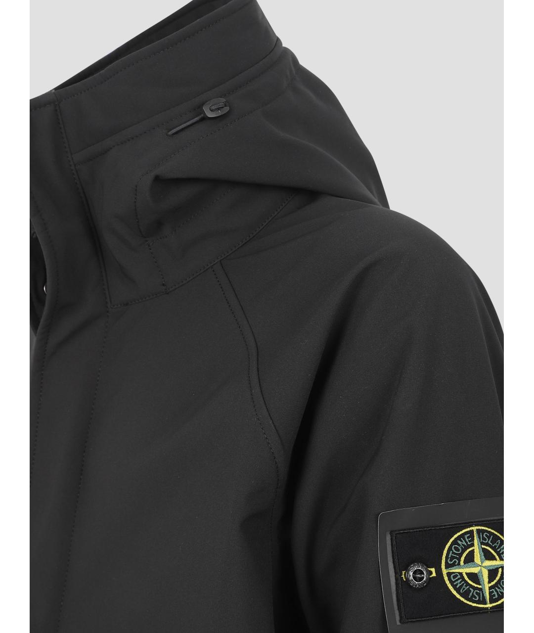STONE ISLAND Черная полиэстеровая парка, фото 2