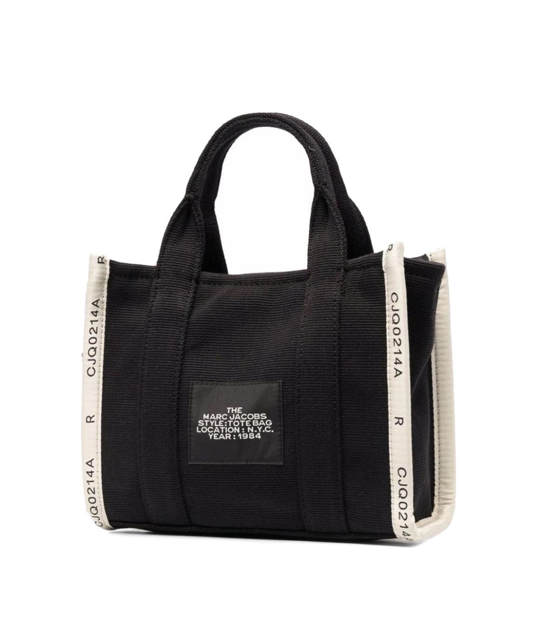 MARC JACOBS Черная хлопковая сумка тоут, фото 2