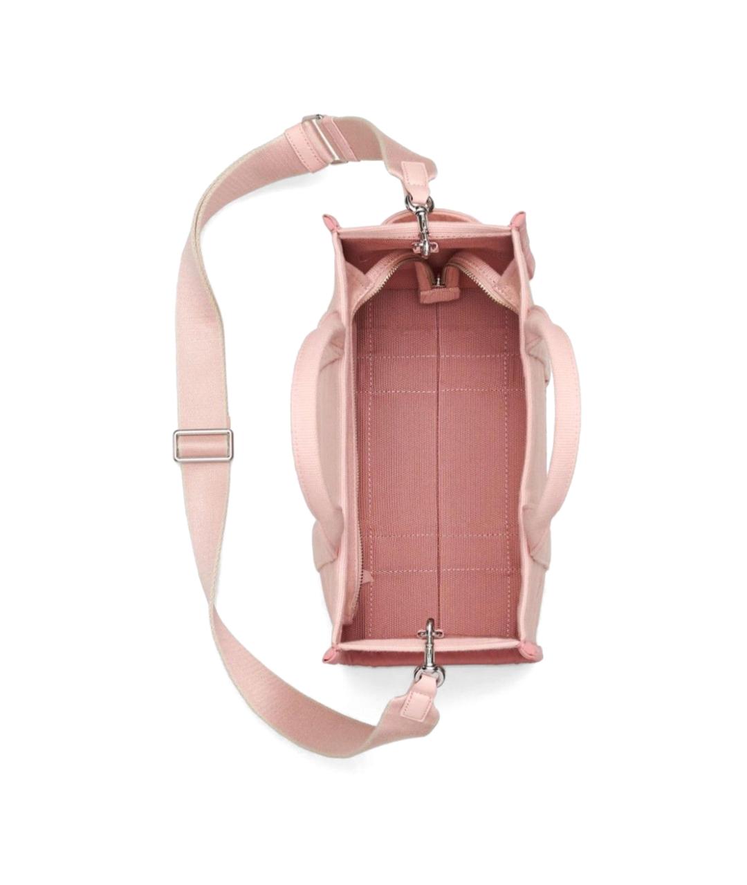 MARC JACOBS Розовая хлопковая сумка тоут, фото 4