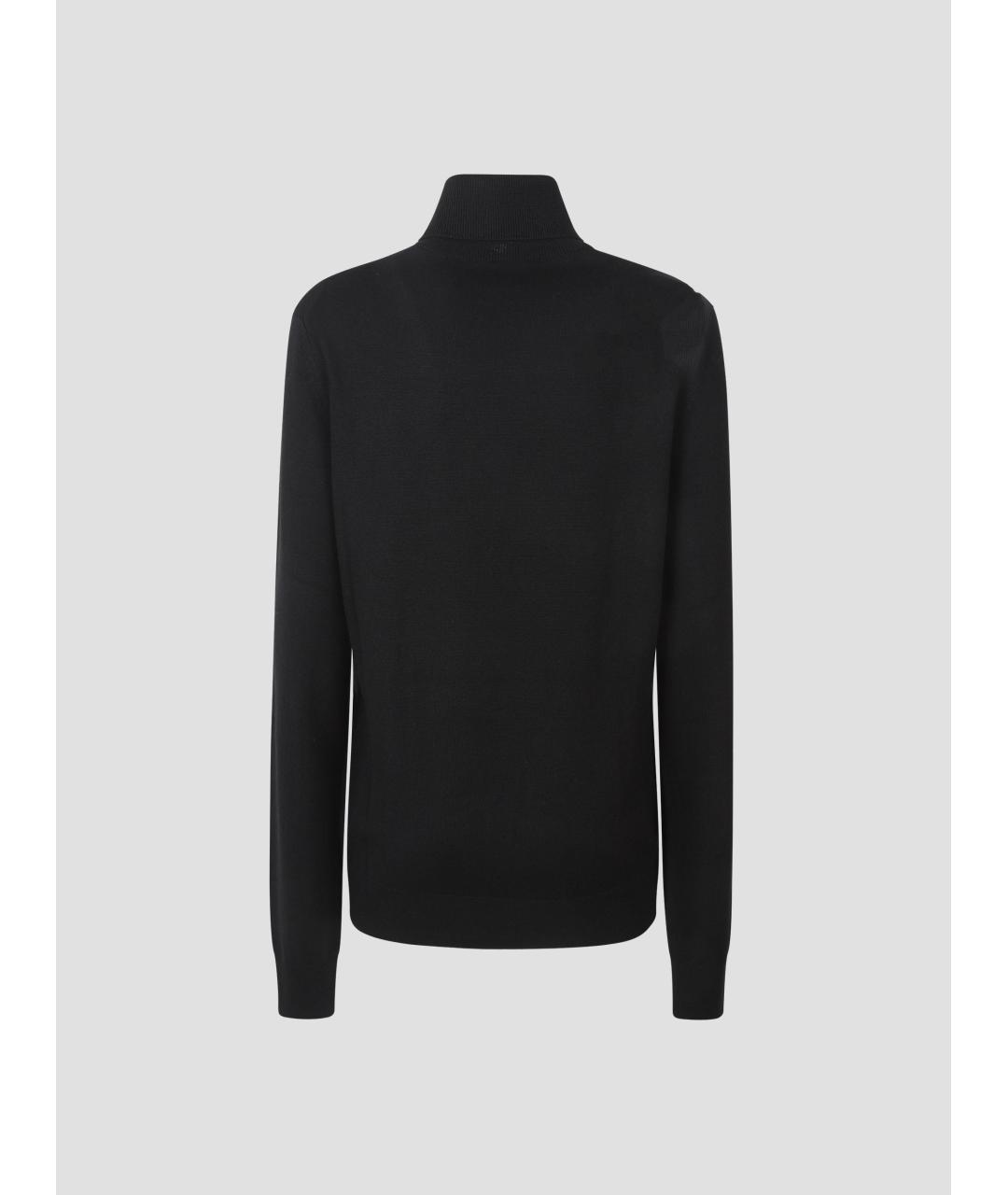 THE FRANKIE SHOP Черная шерстяная водолазка, фото 2