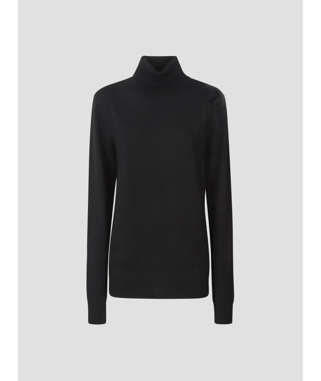 THE FRANKIE SHOP Черная шерстяная водолазка, фото 4