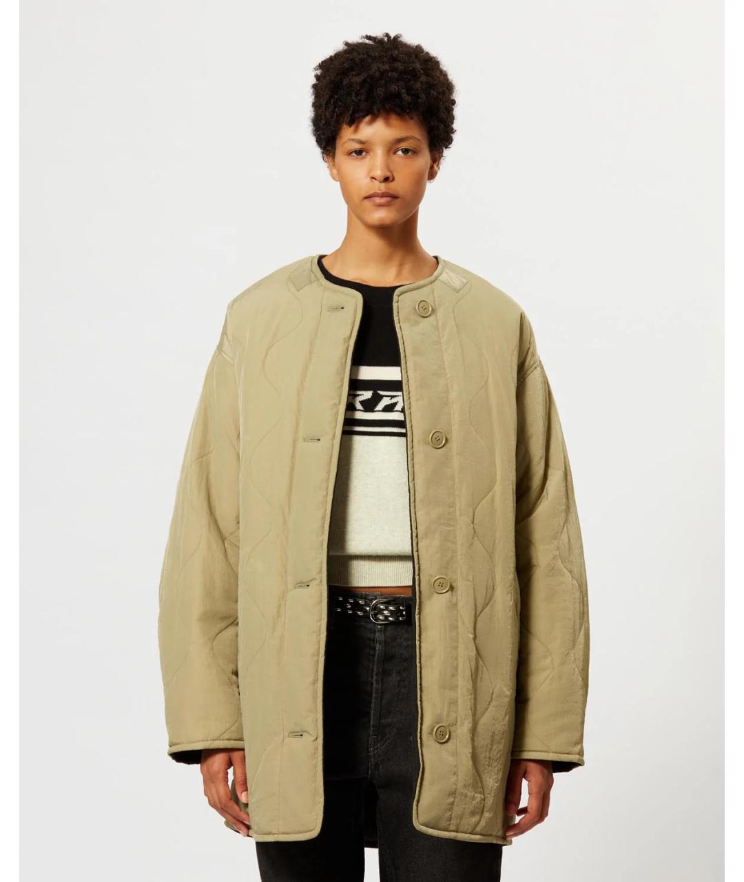 ISABEL MARANT Бежевая полиэстеровая куртка, фото 3