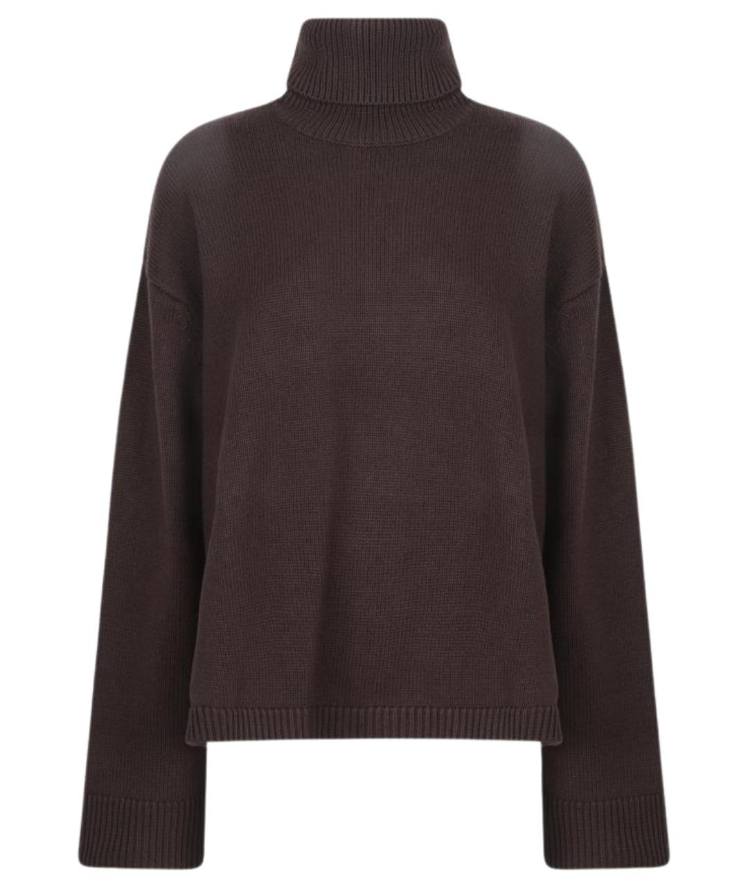 THE FRANKIE SHOP Коричневый шерстяной джемпер / свитер, фото 1