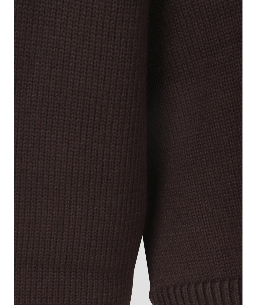THE FRANKIE SHOP Коричневый шерстяной джемпер / свитер, фото 3