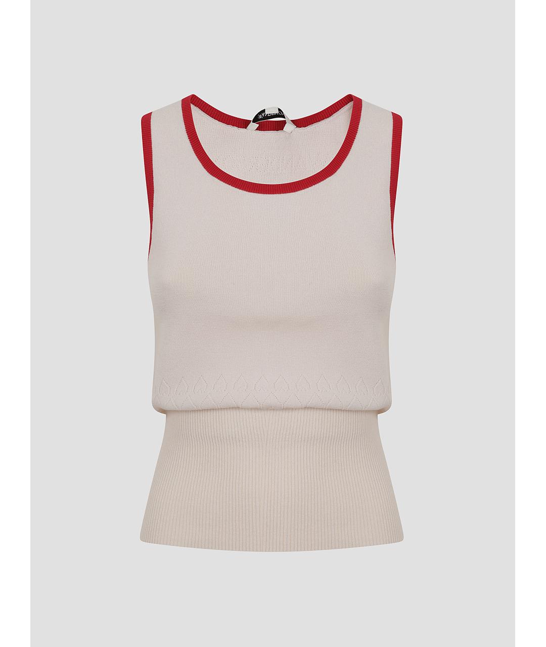 J.W.ANDERSON Бежевая хлопковая жилетка, фото 4