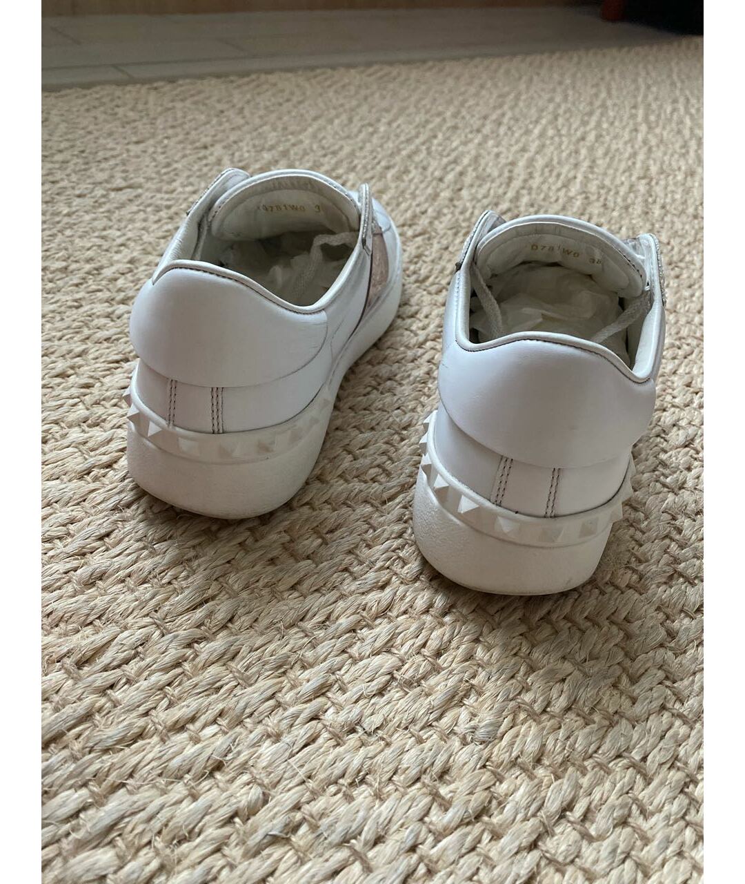 VALENTINO GARAVANI Белые кожаные кеды, фото 6