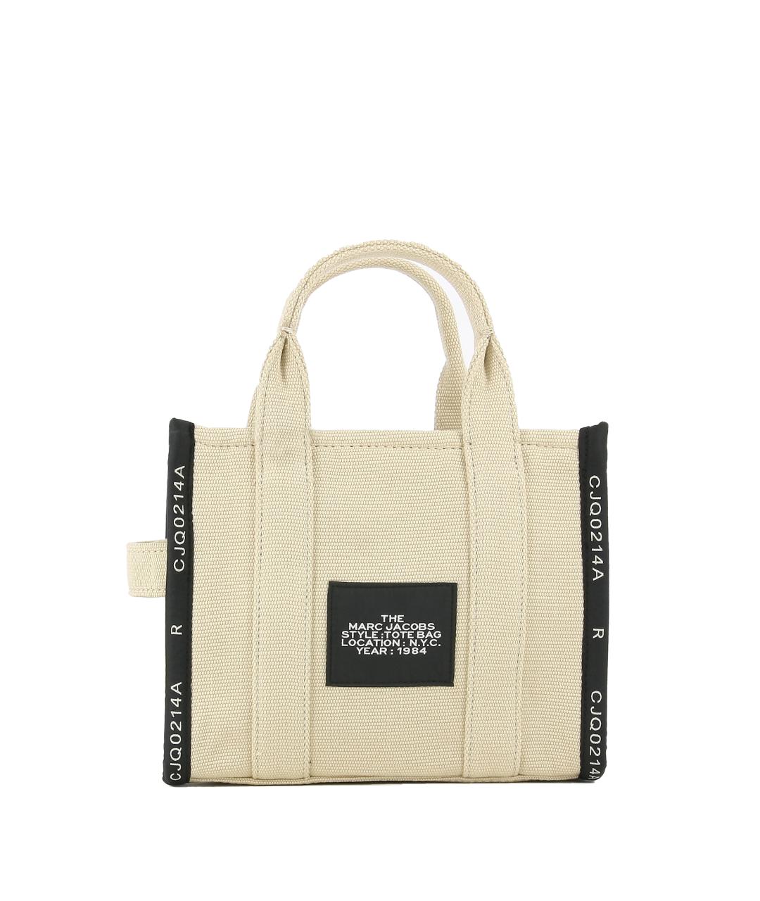 MARC JACOBS Бежевая хлопковая сумка тоут, фото 3