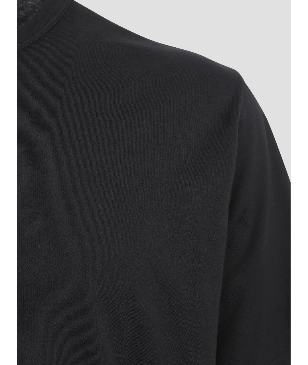 OUR LEGACY Черная хлопковая футболка, фото 3