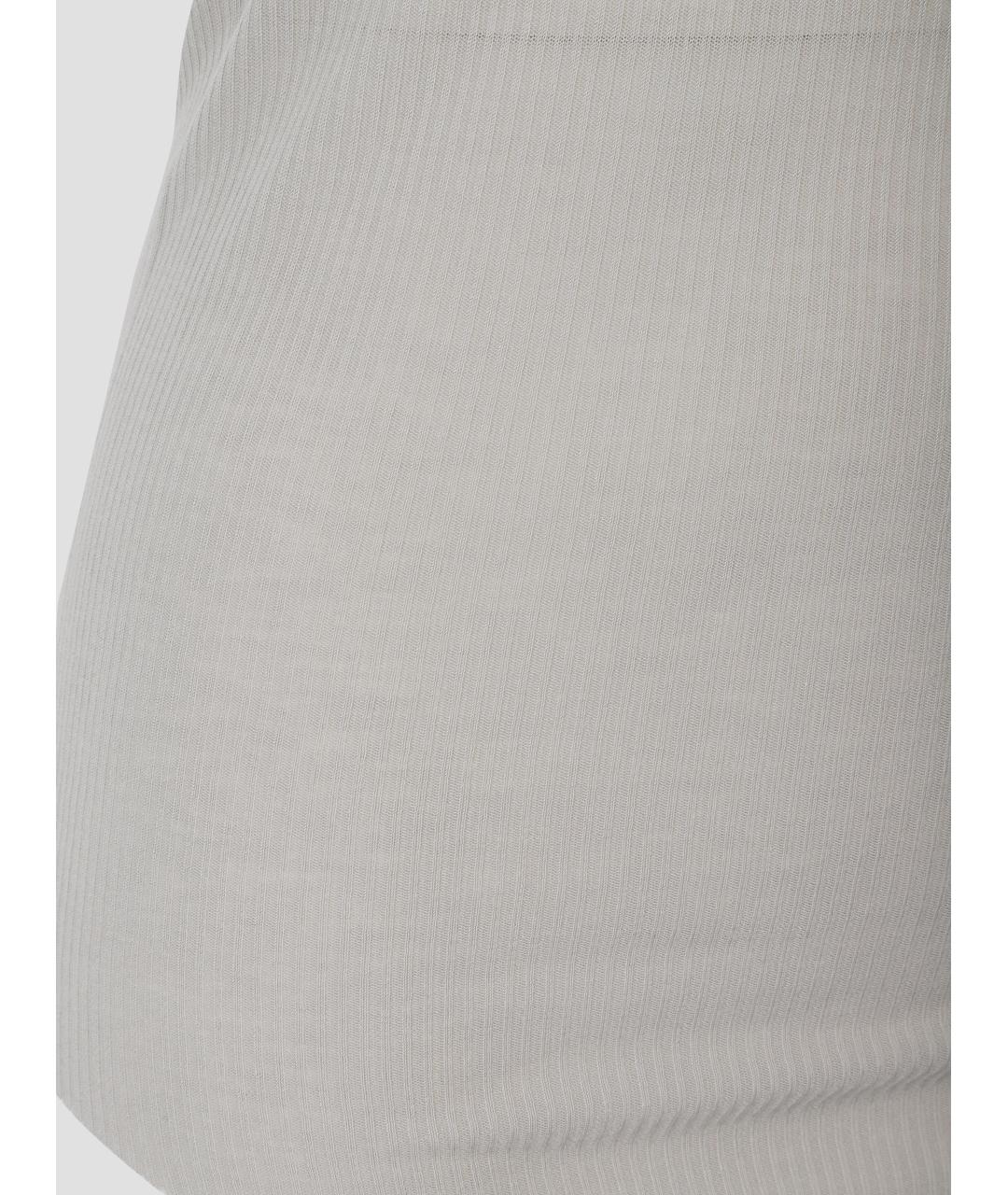 RICK OWENS Белая вискозная майка, фото 3