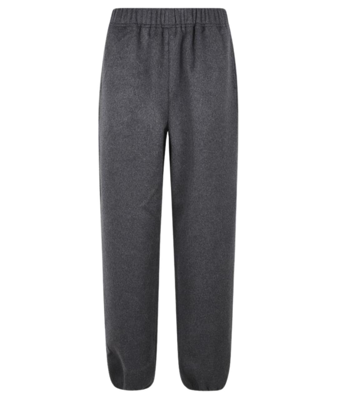 THE FRANKIE SHOP Серые шерстяные спортивные брюки и шорты, фото 1