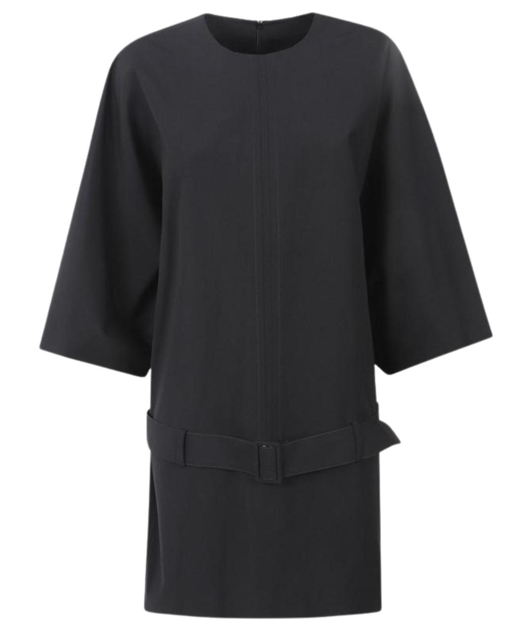 MM6 MAISON MARGIELA Черное шерстяное повседневное платье, фото 1