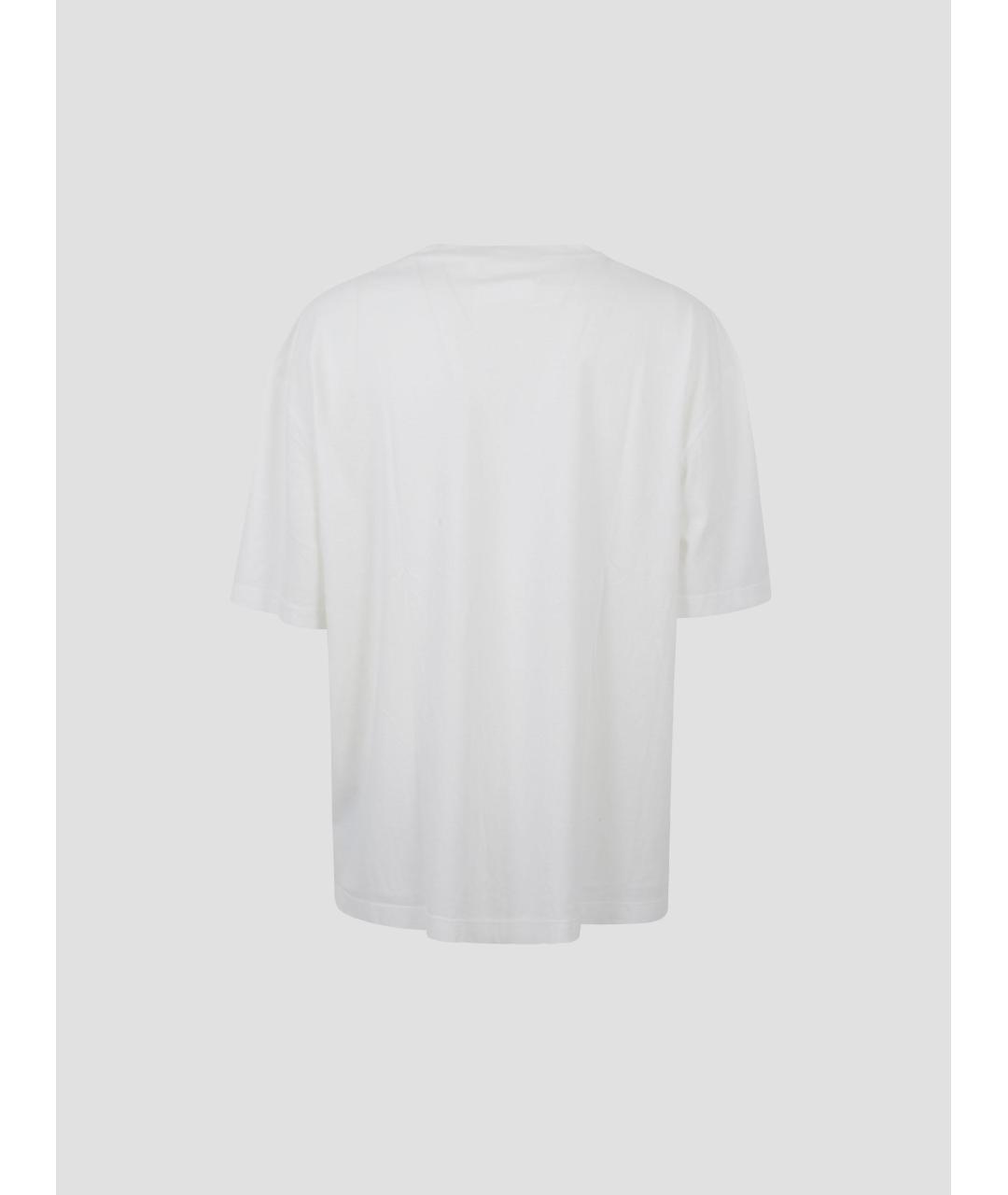 MAISON MARGIELA Белая хлопковая футболка, фото 2