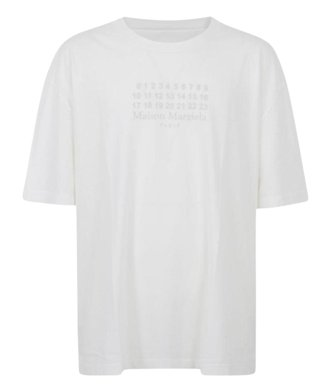 MAISON MARGIELA Белая хлопковая футболка, фото 1